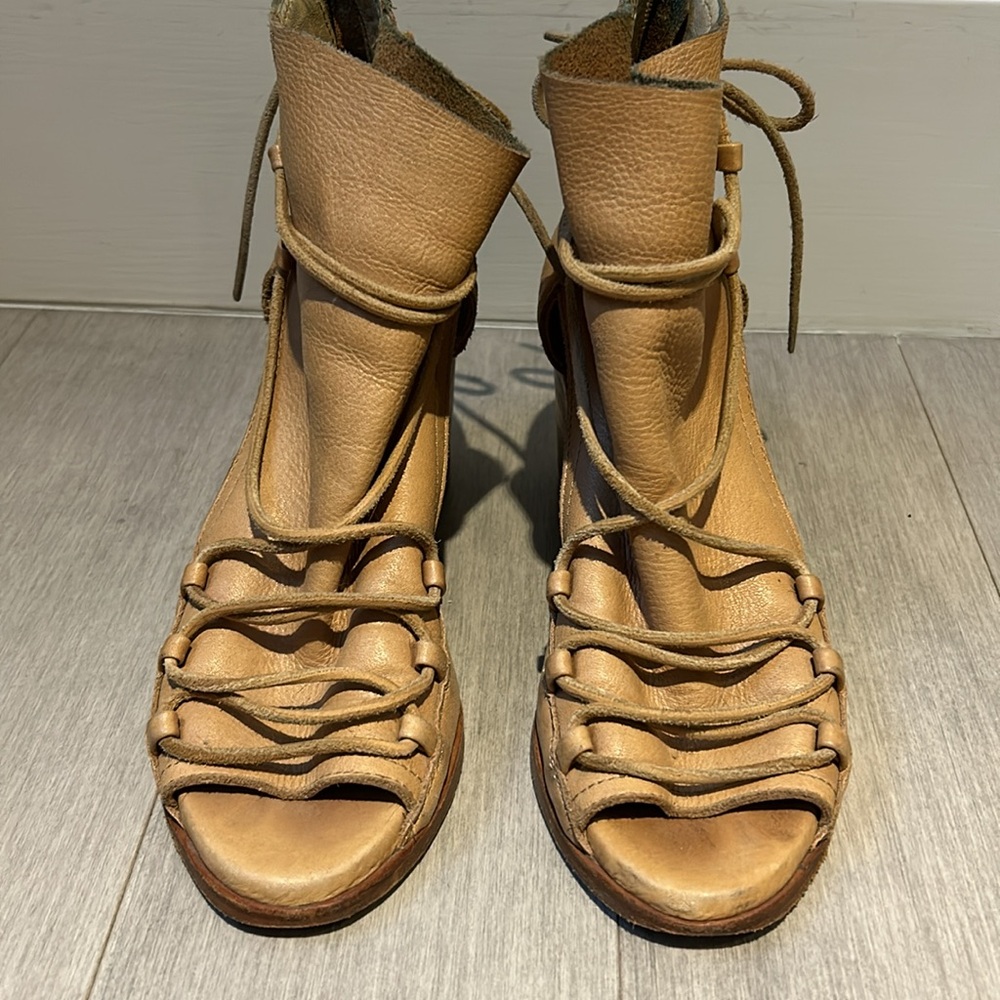 Leather Open Toe Boot - image 5